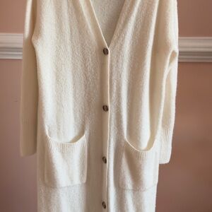 Victoria's Secret Ivory Button-Down Cardigan
